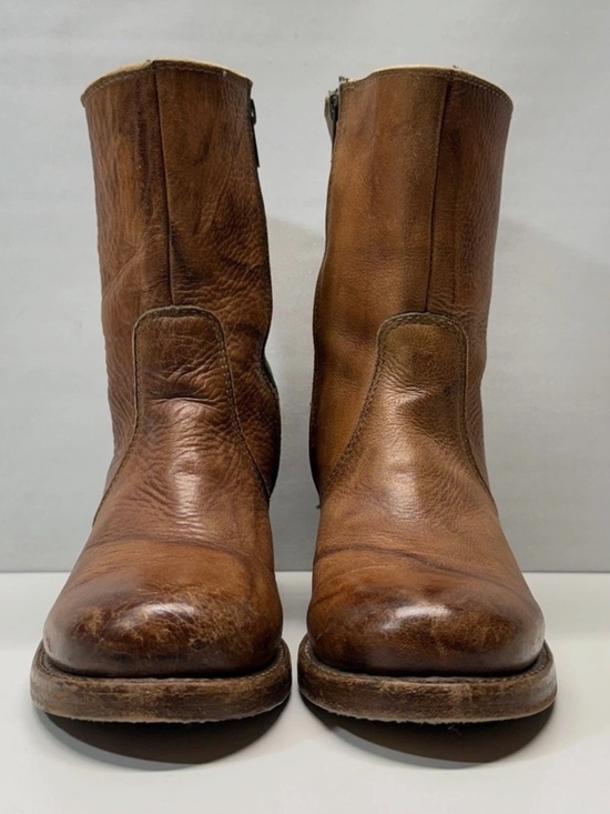 Frye Shoes - RARE! Vintage Frye Campus "Made In USA" Inside Zip Ankle Boots Saddle Leather